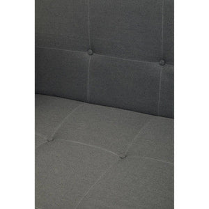Hansa Hagen Grey Linen Corner Sofa Bed