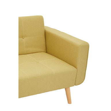 Hansa Hagen Olive Linen Corner Sofa Bed