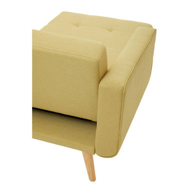 Hansa Hagen Olive Linen Corner Sofa Bed