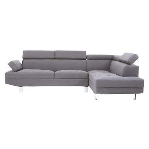 Hanover Grey Linen Corner Sofa