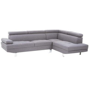 Hanover Grey Linen Corner Sofa