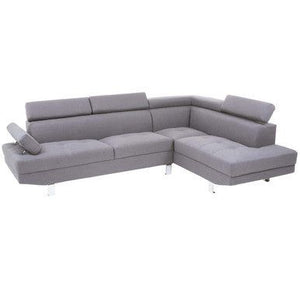 Hanover Grey Linen Corner Sofa