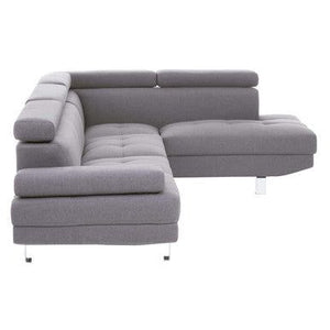 Hanover Grey Linen Corner Sofa