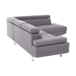 Hanover Grey Linen Corner Sofa