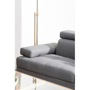 Hanover Grey Linen Corner Sofa