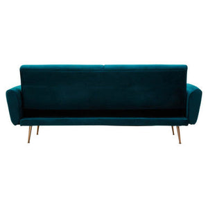 Hatton Green Velvet Sofa Bed – angle view
