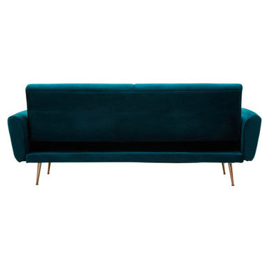 Hatton Green Velvet Sofa Bed – angle view
