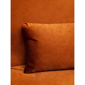 Hatton Burnt Orange Velvet Sofa Bed