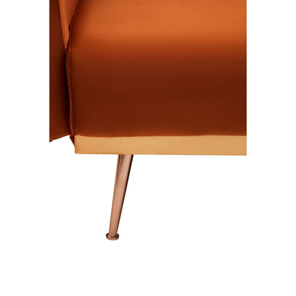 Hatton Burnt Orange Velvet Sofa Bed