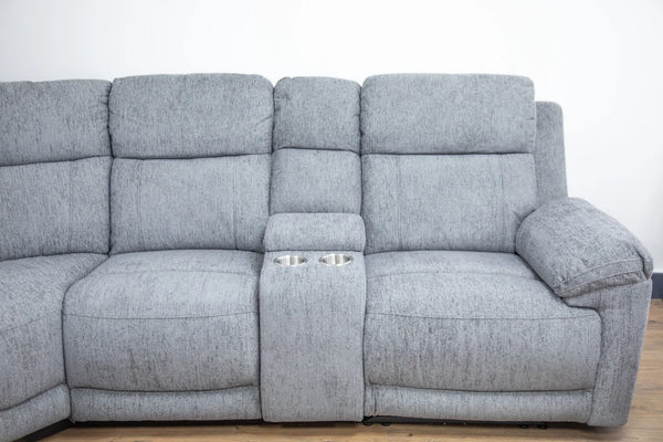 Owen Grey Large Corner Electric Recliner Sofa – Spacious Living Room Furniture