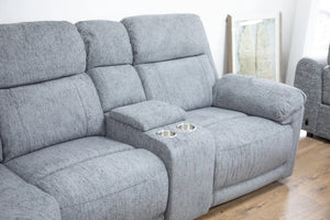 Owen Grey Large Corner Electric Recliner Sofa – Spacious Living Room Furniture