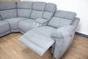 Owen Grey Large Corner Electric Recliner Sofa – Spacious Living Room Furniture