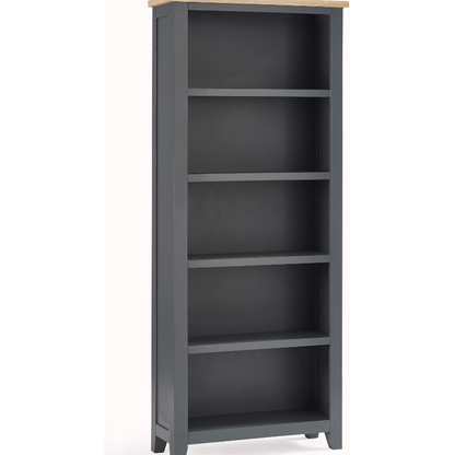 Bordeaux Tall Bookcase Dark Grey - Living with Luxury