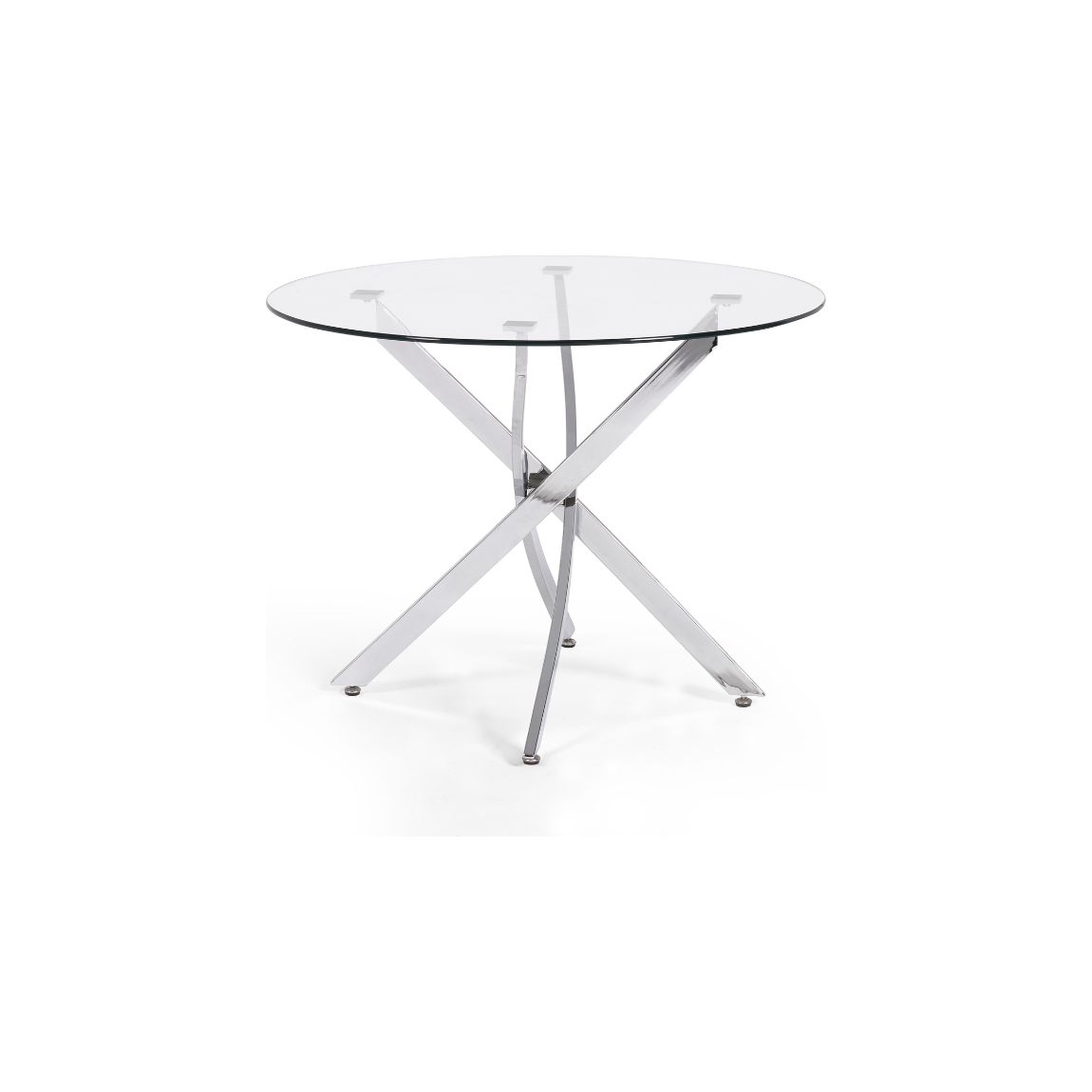 Anderson Round Glass Dining Table - Living with Luxury