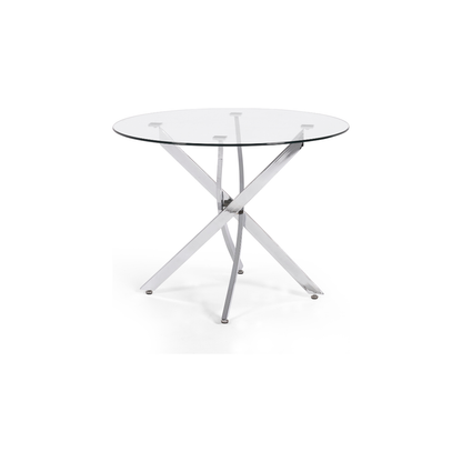 Anderson Round Glass Dining Table - Living with Luxury