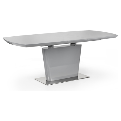 Como High Gloss Extending Table - Grey - Living with Luxury