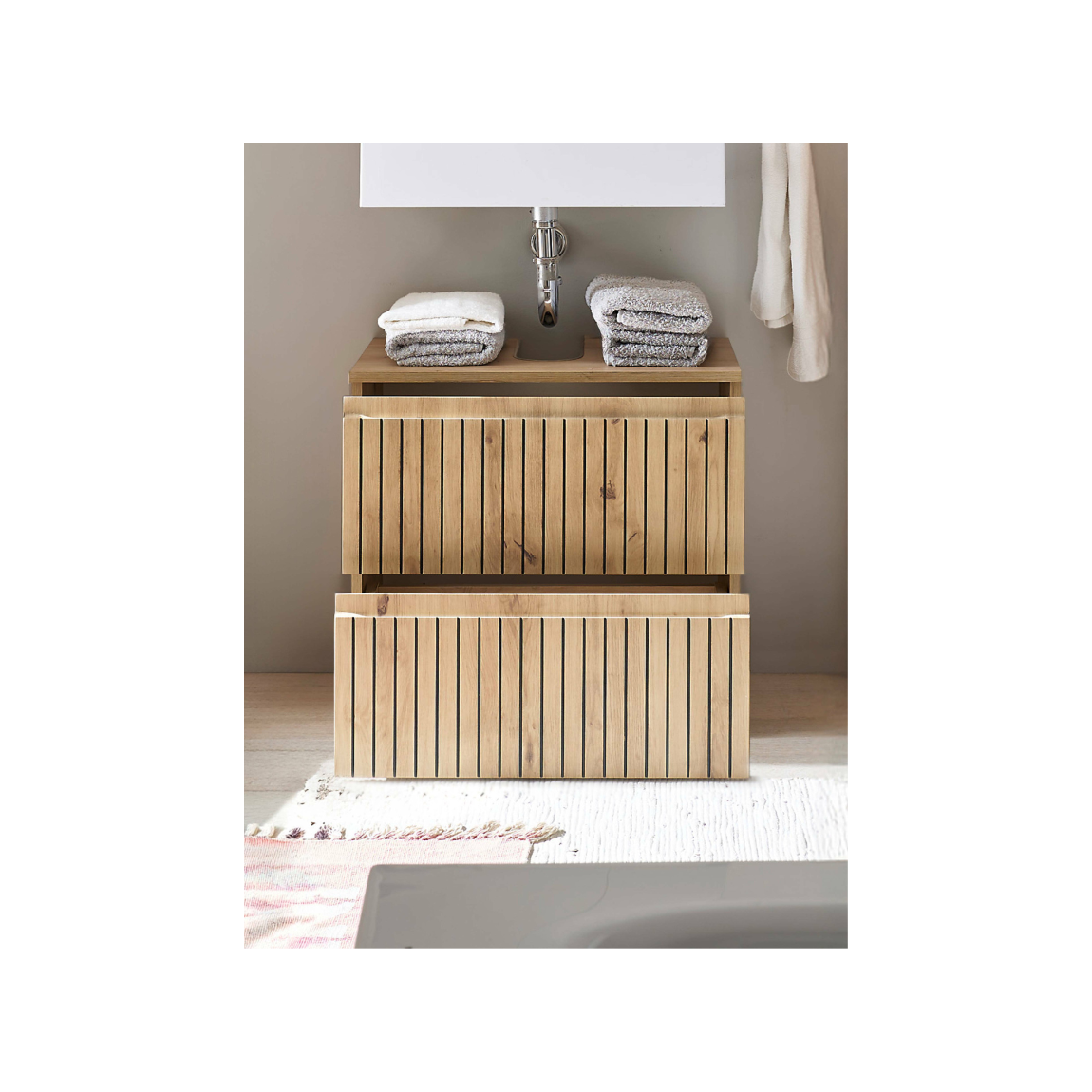 Austin 2 Drawer Under Sink Cabinet - Living with Luxury