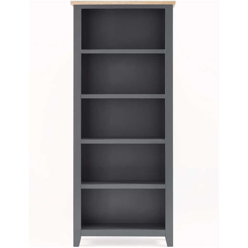 Bordeaux Tall Bookcase Dark Grey - Living with Luxury