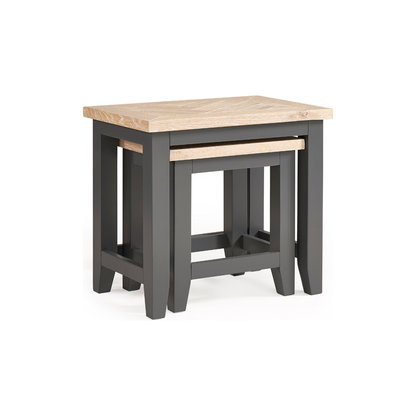 Bordeaux Nest Of Tables Dark Grey - Living with Luxury