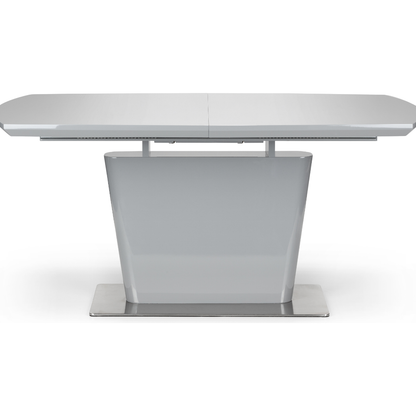 Como High Gloss Extending Table - Grey - Living with Luxury