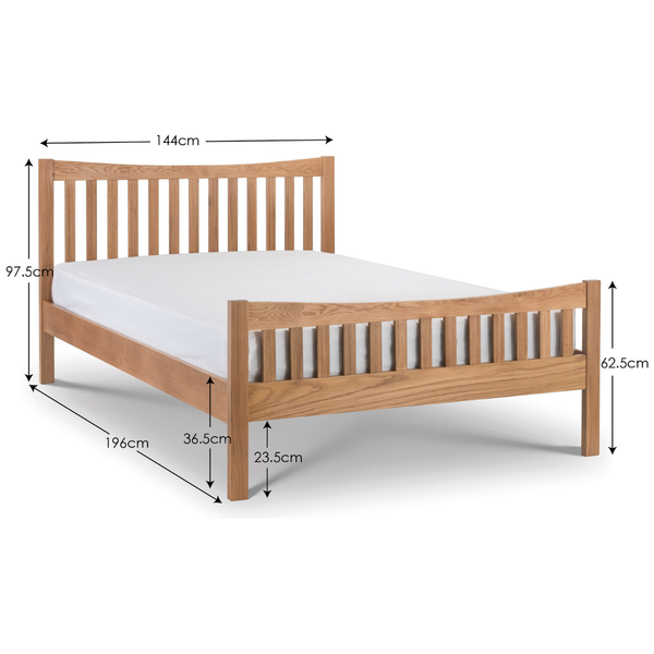 Bergamo Oak Double Bed