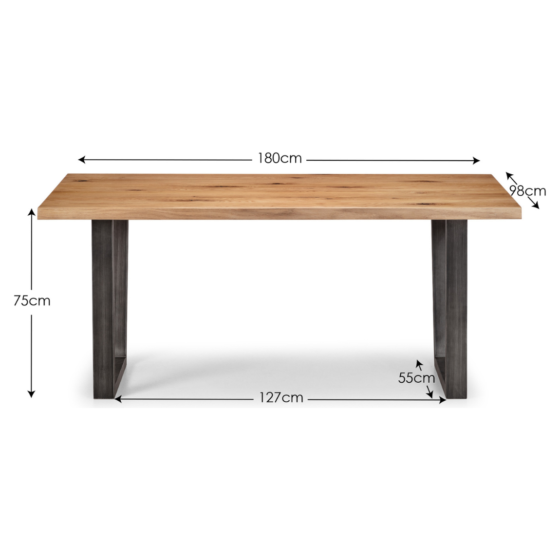 Brooklyn Dining Table - Oak - Living with Luxury