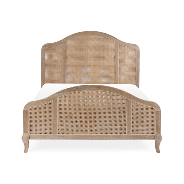 Fleur Rattan Bed in Light Oak Design King Size