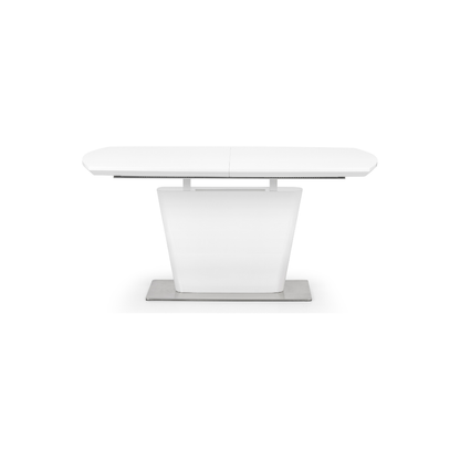 Como High Gloss Extending Table - White - Living with Luxury