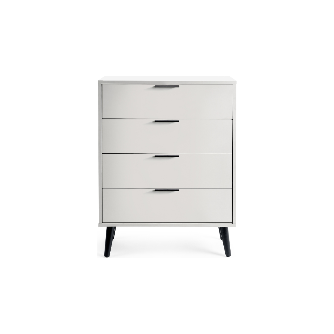 Alba 4 Drawer Wide Chest - Silk Grey - Living with Luxury