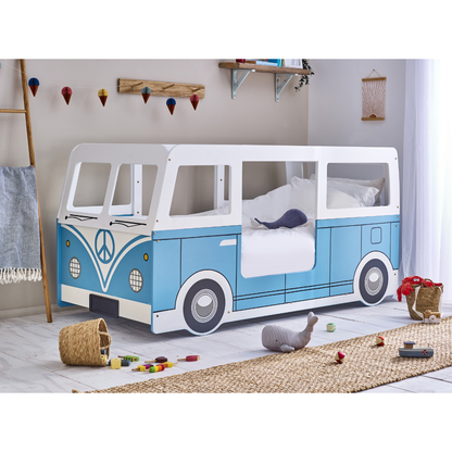 Campervan Bed - Light Blue - Living with Luxury