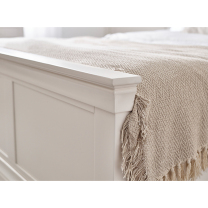 Clermont Double Bed - Surf White - Living with Luxury