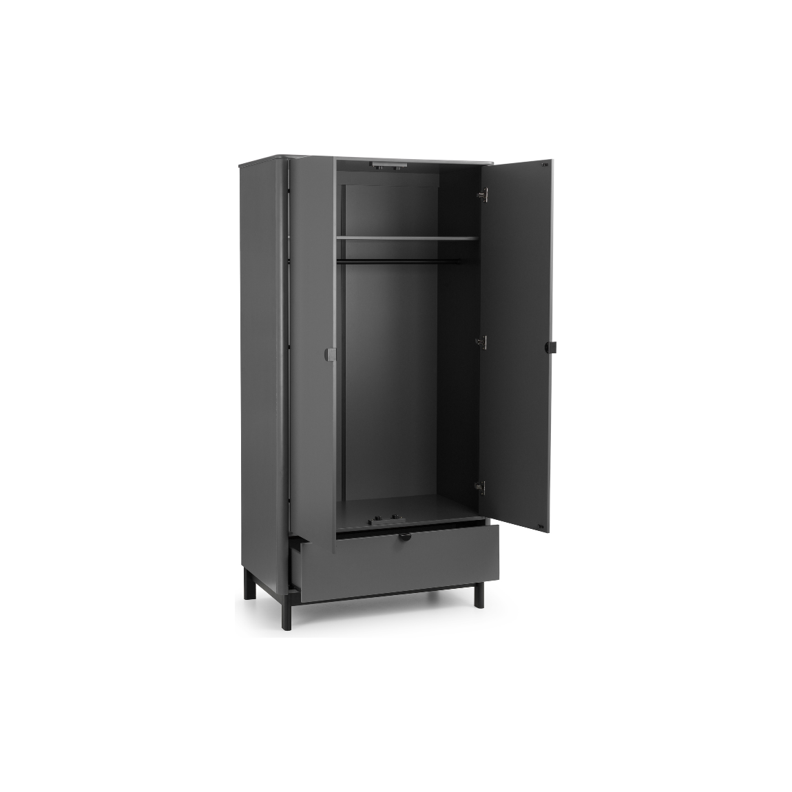 Chloe 2 Door 1 Drawer Wardrobe - Living with Luxury