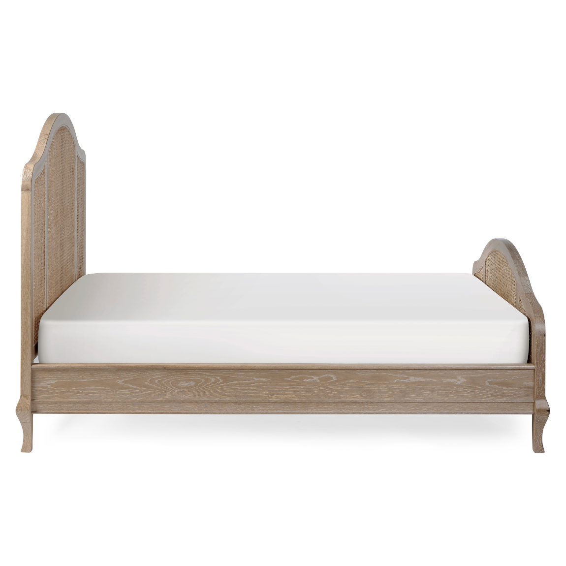 Fleur Rattan Bed - Light Oak - Living with Luxury