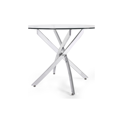 Anderson Round Glass Dining Table - Living with Luxury