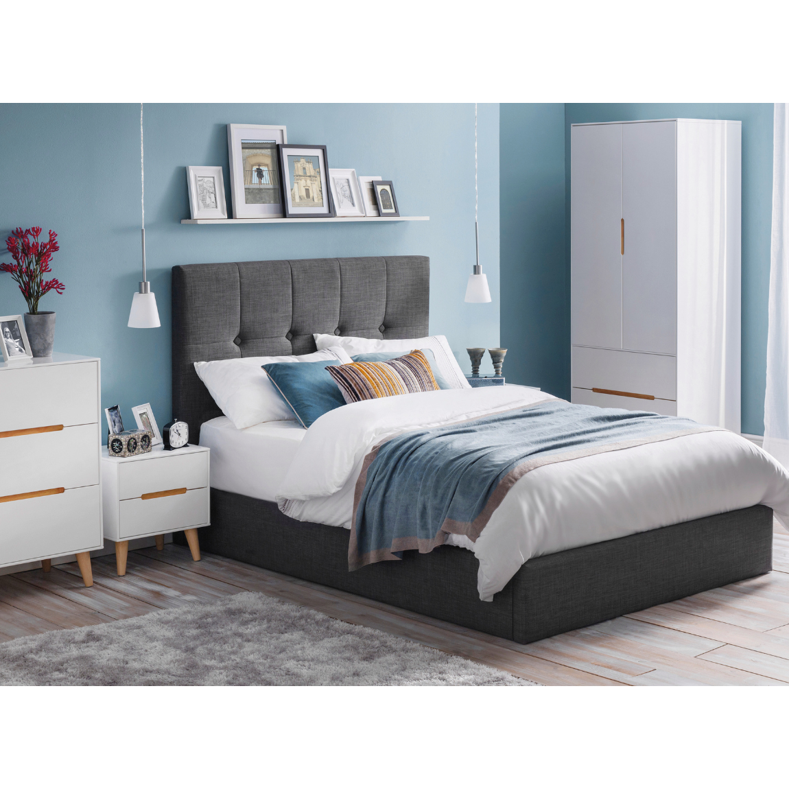 Alicia 3 Drawer Chest - White - Living with Luxury