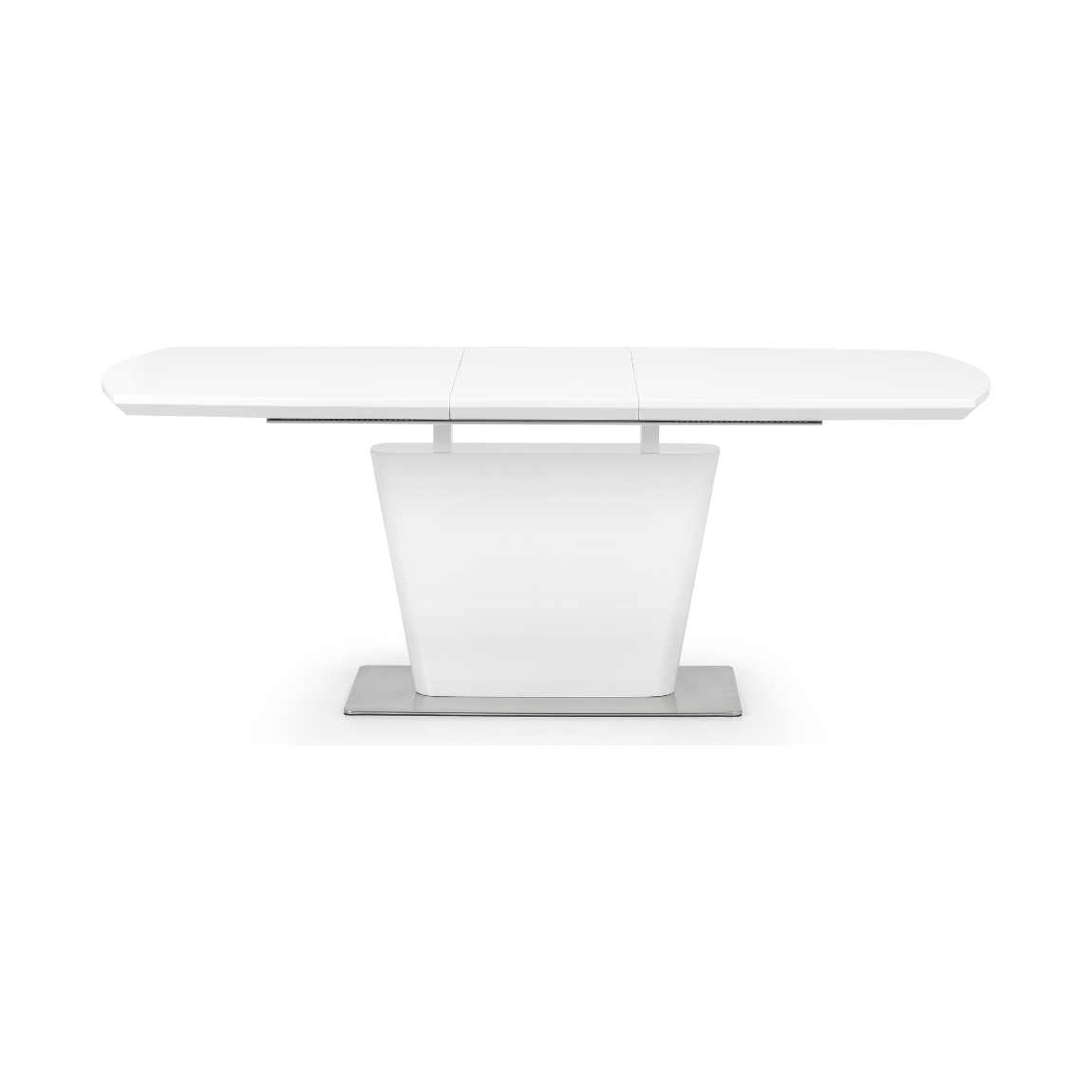 Como High Gloss Extending Table - White - Living with Luxury