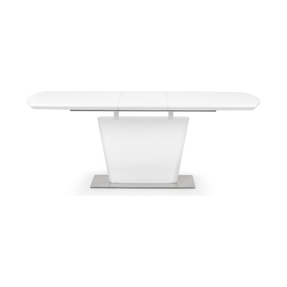 Como High Gloss Extending Table - White - Living with Luxury