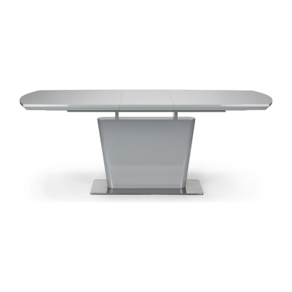 Como High Gloss Extending Table - Grey - Living with Luxury