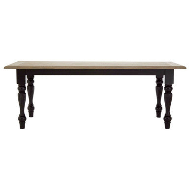 Kensington Townhouse Grey Wash and Black Wooden Dining Table