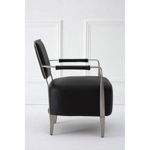 Moda Black Leather Chair
