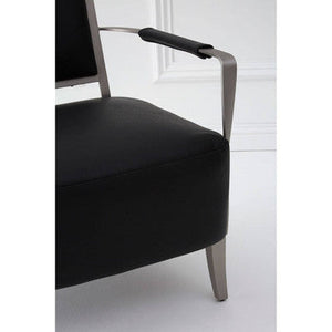 Moda Black Leather Chair