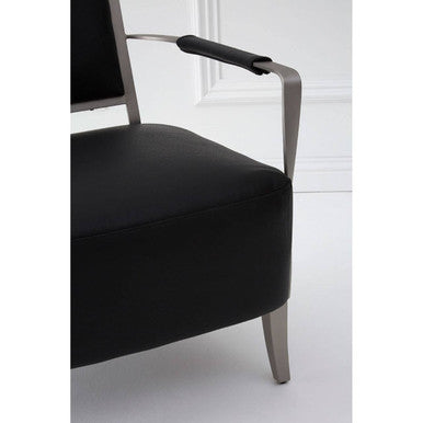 Moda Black Leather Chair