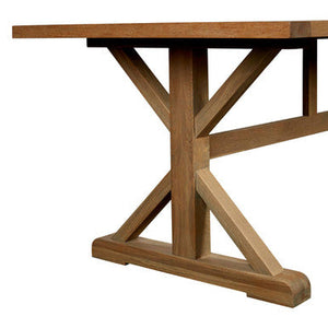 Lyon Grey Wash Oak Wood Rectangular Dining Table – detail 2