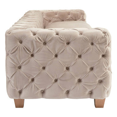 Ophelia 3 Seat Coffee Velvet Sofa