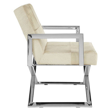Kensington Townhouse Grey Hair on Leather Chair – dimensions