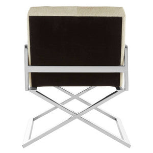 Kensington Townhouse Grey Hair on Leather Chair – close-up