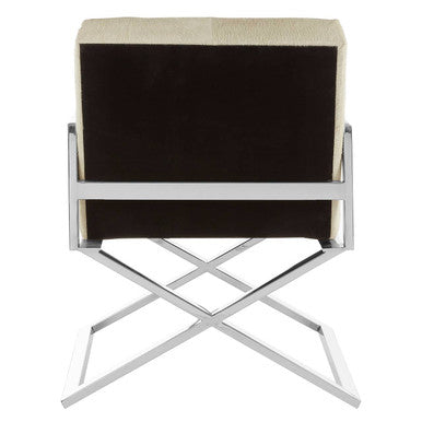 Kensington Townhouse Grey Hair on Leather Chair – close-up
