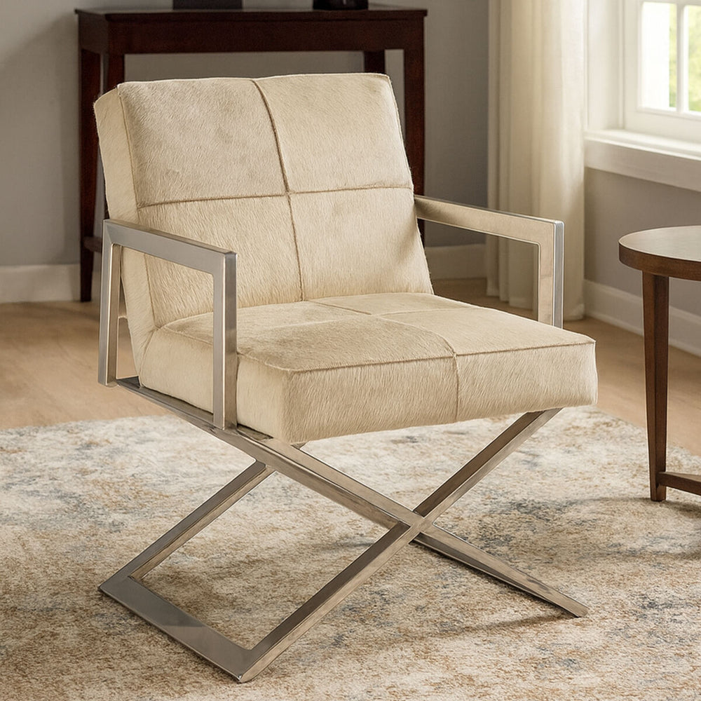 Kensington Townhouse Grey Hair on Leather Chair