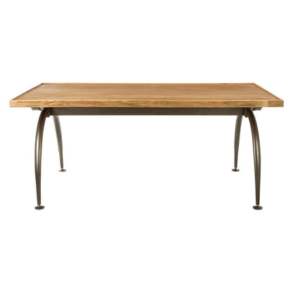 New Foundry Dining Table With Elm Wood Top