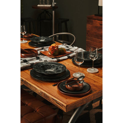 New Foundry Dining Table With Elm Wood Top